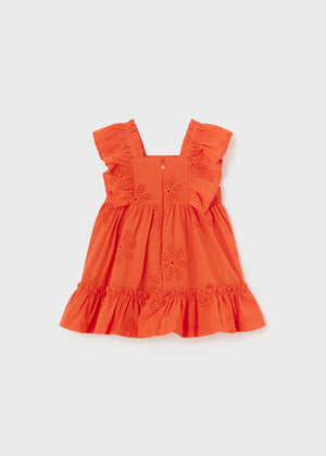 Baby girl embroidery ruffled dress
