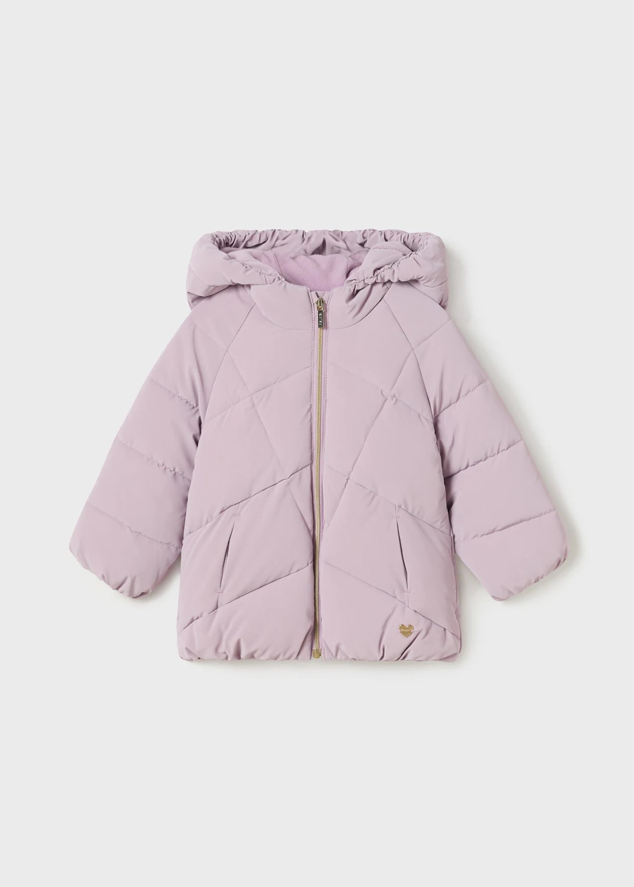 Lilac purple padded baby coat Little Posh Kids