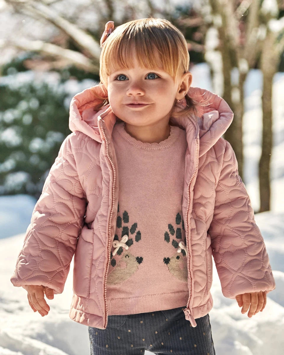 Baby Quilted heart jacket
