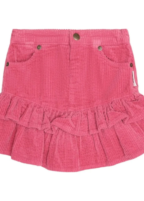 Berry Cord Tiered Skirt