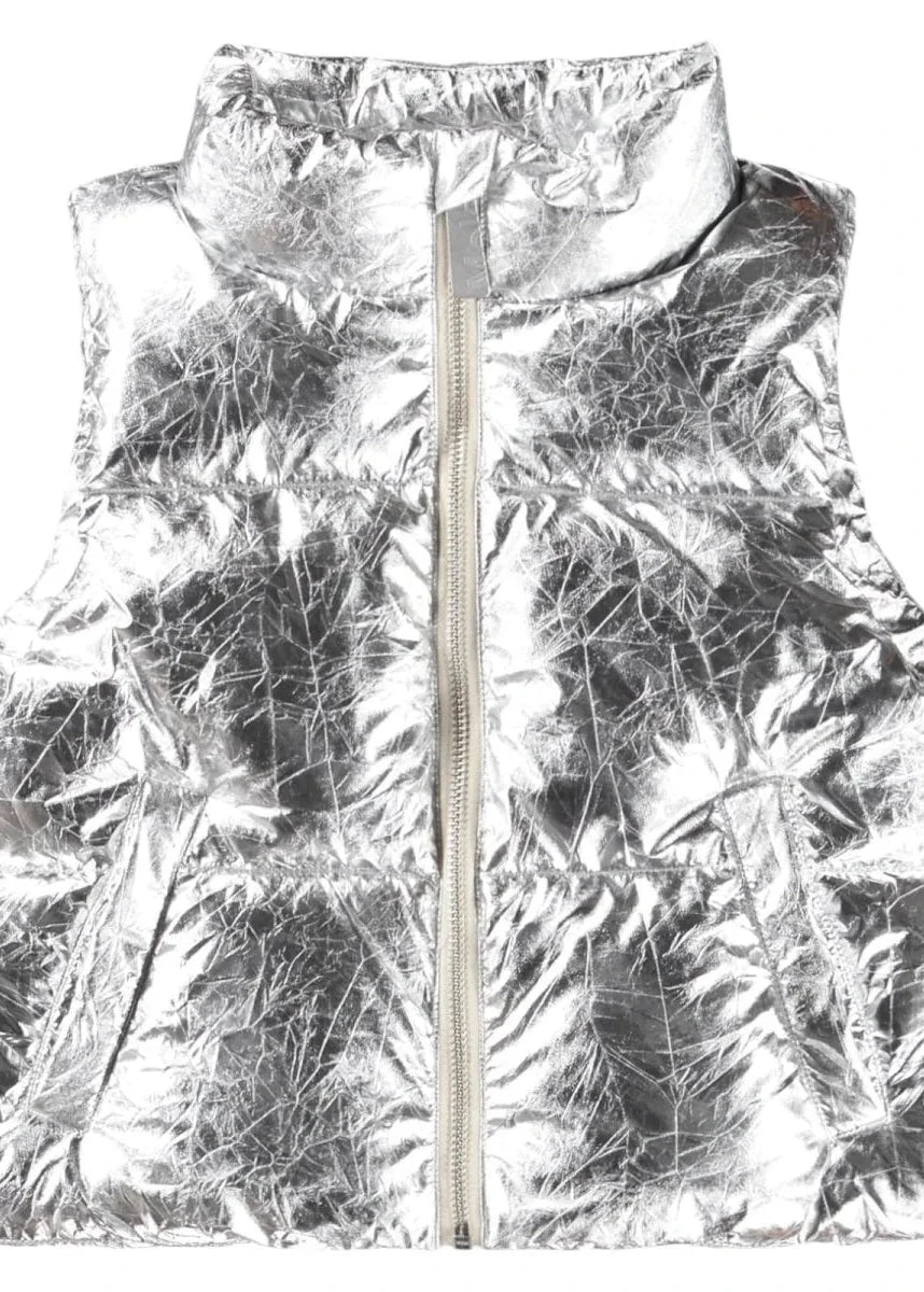 MOLO Crinkled Metallic Hester Vest