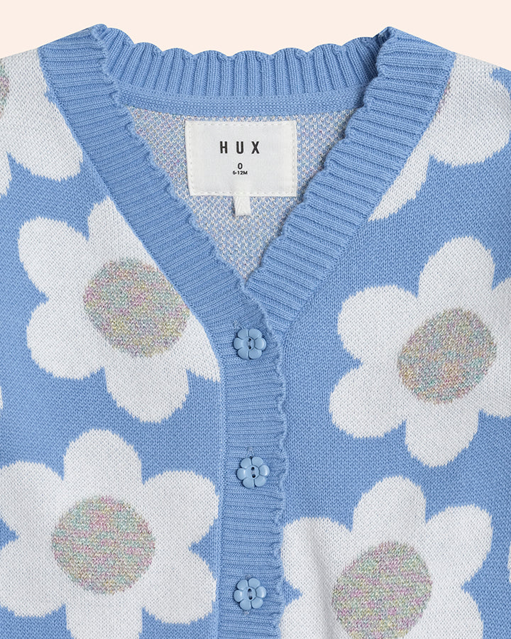 Daisy Scalloped Knit Cardi