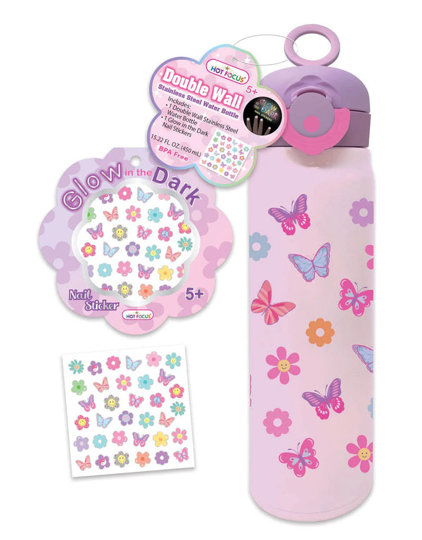 Tie Dye Butterfly Stainless Double Wall Bottle