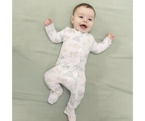 Farm Animal Party 2 way zipper footie