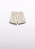 Checked Tweed Shorts