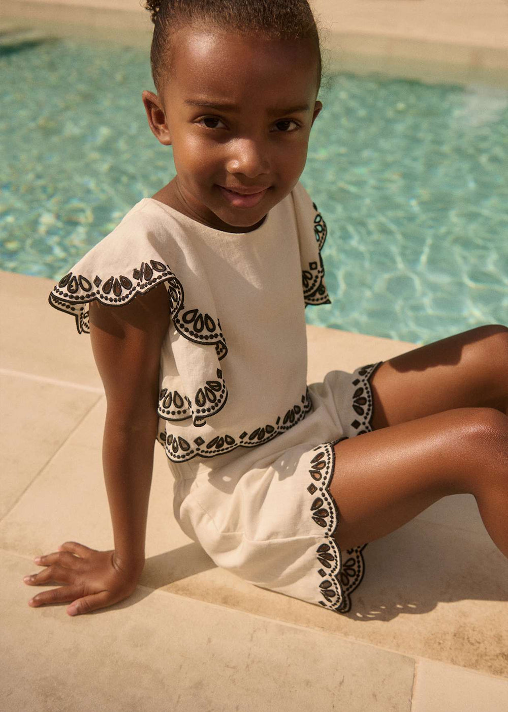 Girl Embroidered Set