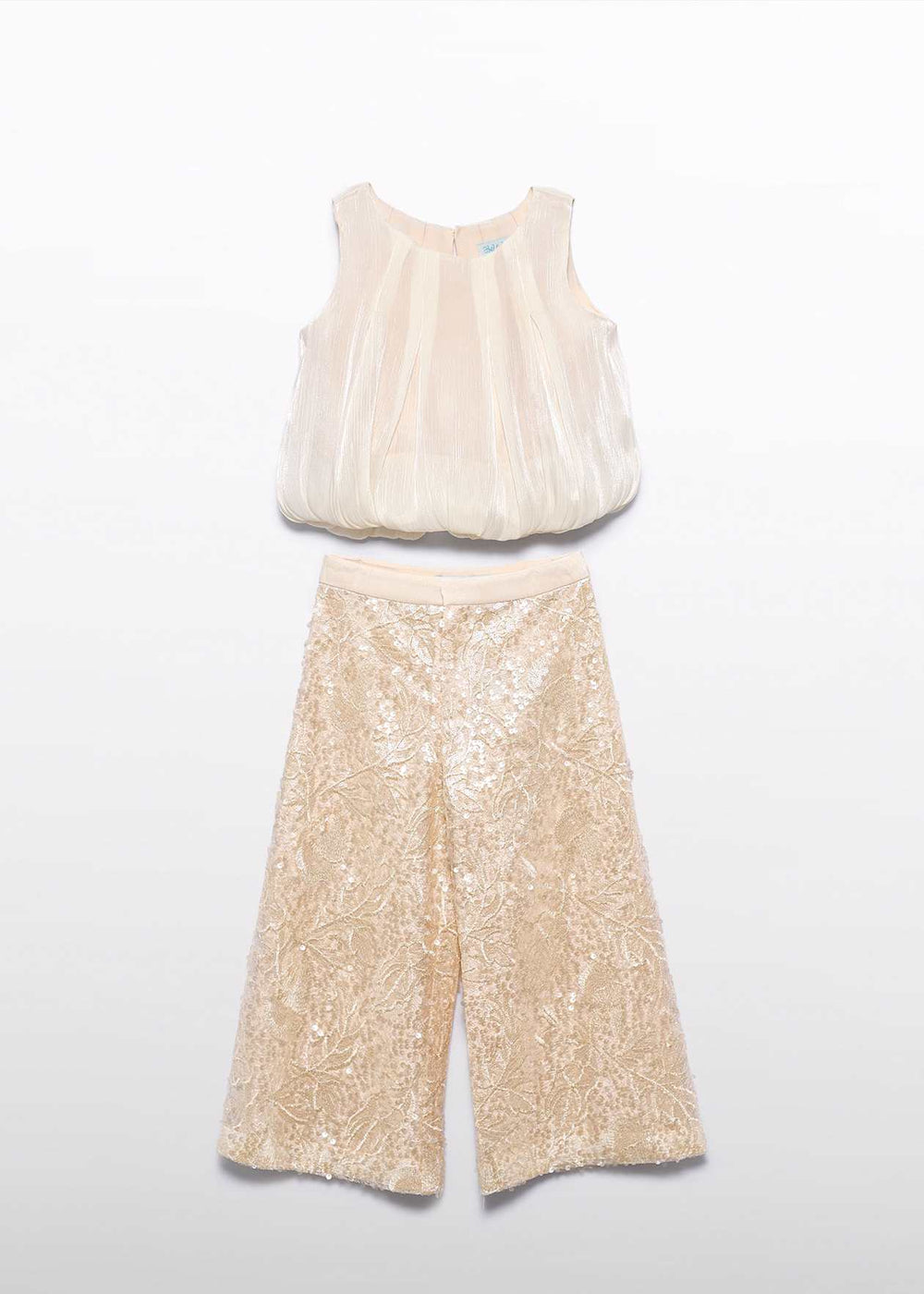 Girl Sequin Pants And Top Set