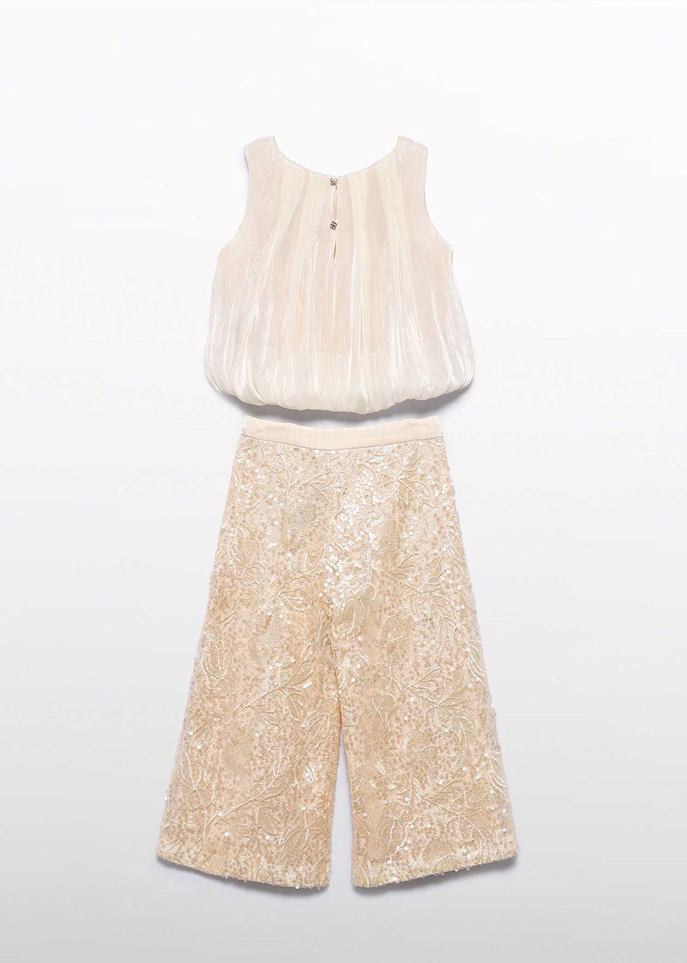 Girl Sequin Pants And Top Set