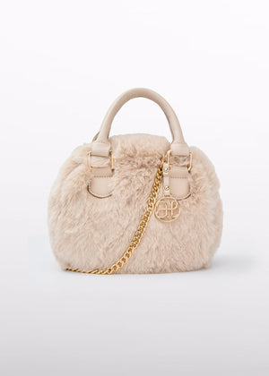 Girls faux shearling bag