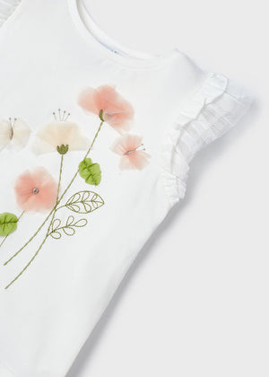 Girls flowers t-shirt
