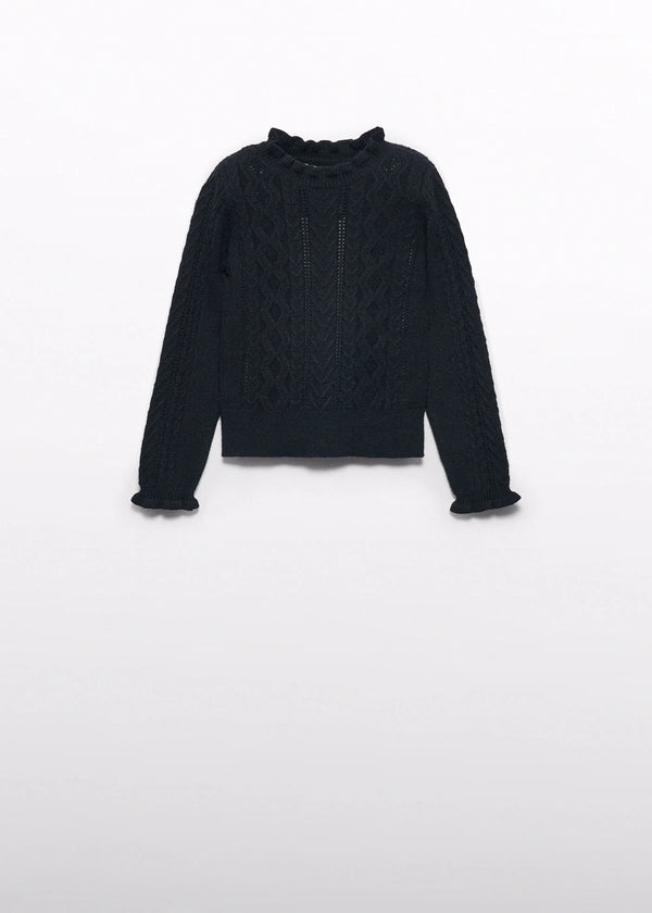 Girls Mock Neck Sweater