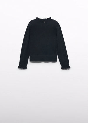 Girls mock neck sweater