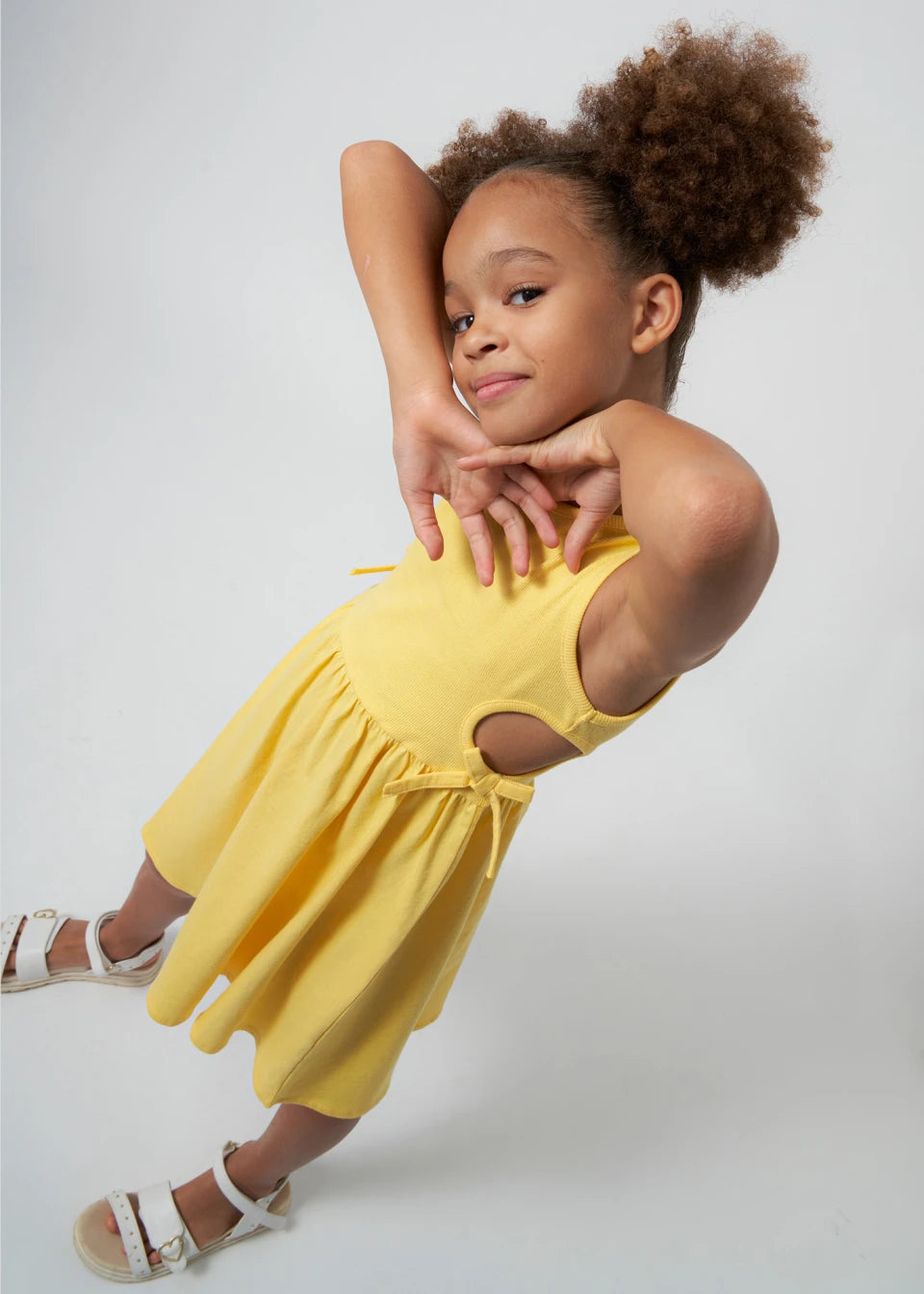Yellow dress for kid girl