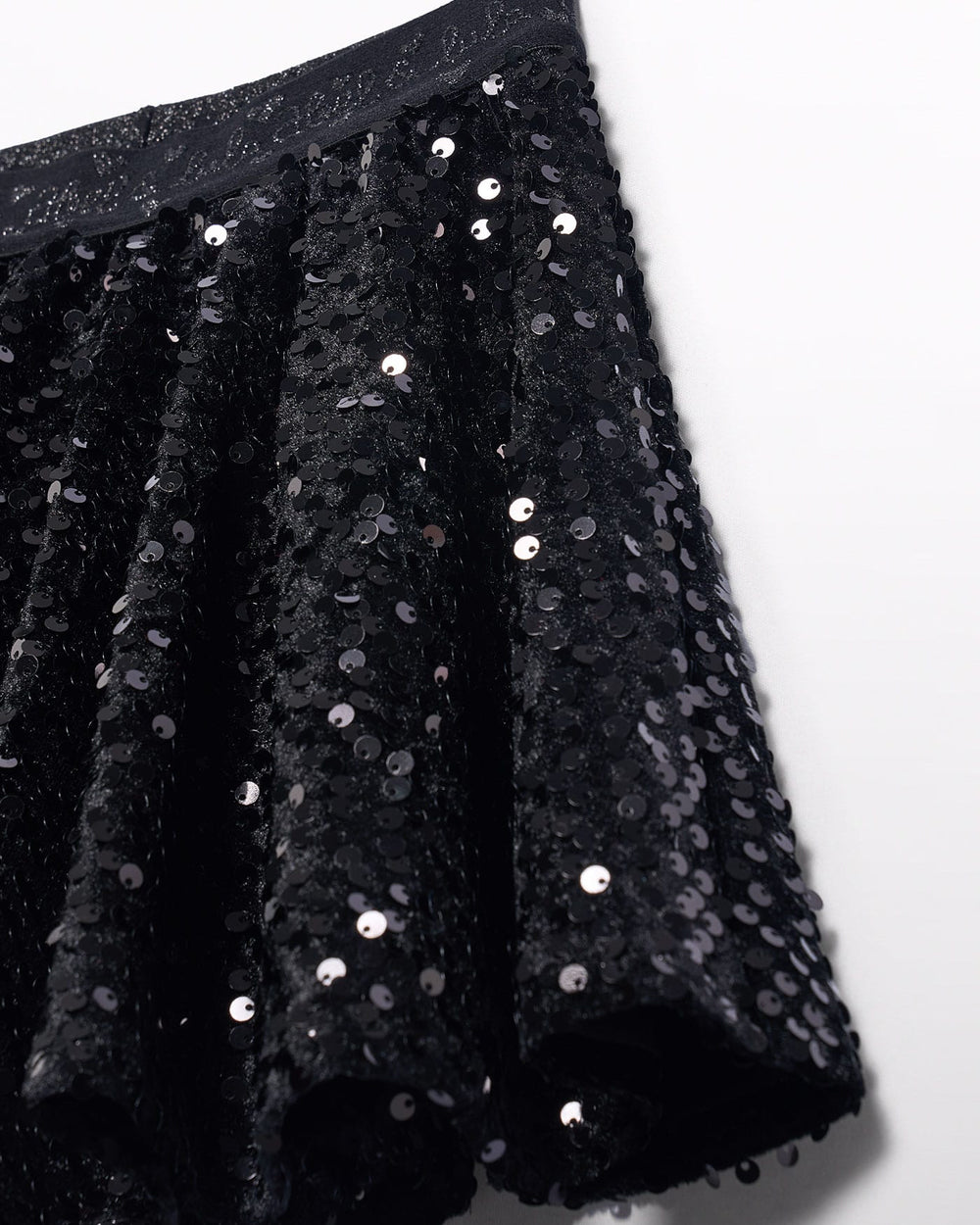Girls Velvet Sequin Skirt