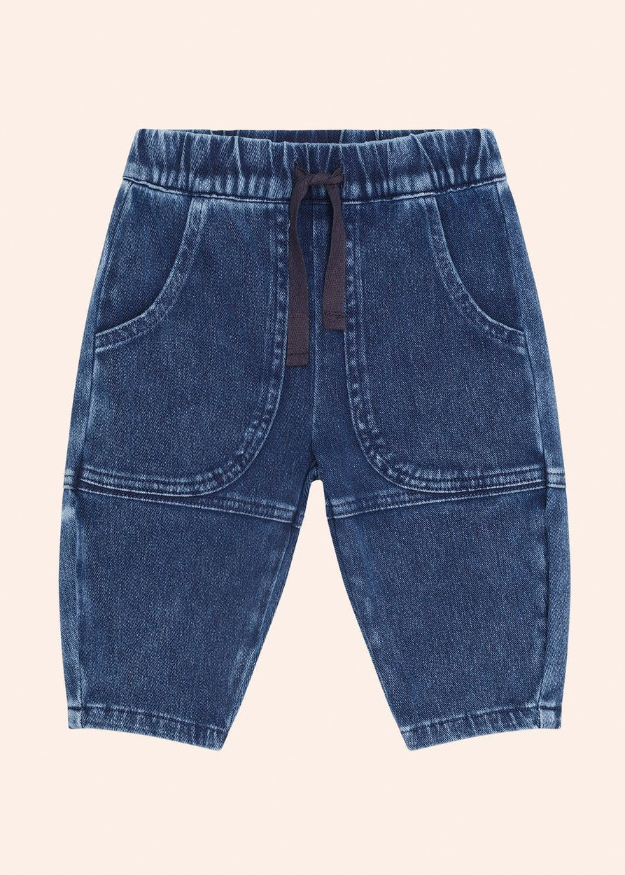 Knit Denim Pocket Pants
