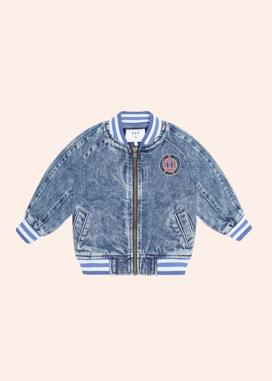 Dreamy Denim Bomber Jacket