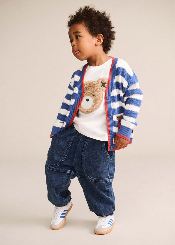 Knit Denim Pocket Pants