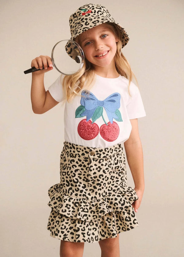 Leopard Frill Skirt