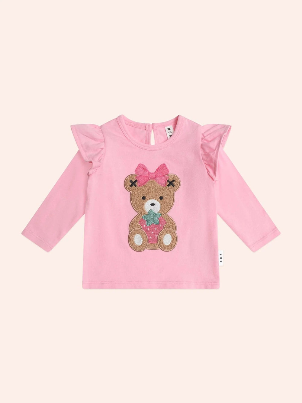 Strawberry Huxette Frill Top