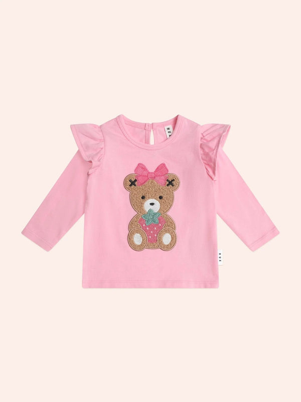 Strawberry Huxette Frill Top