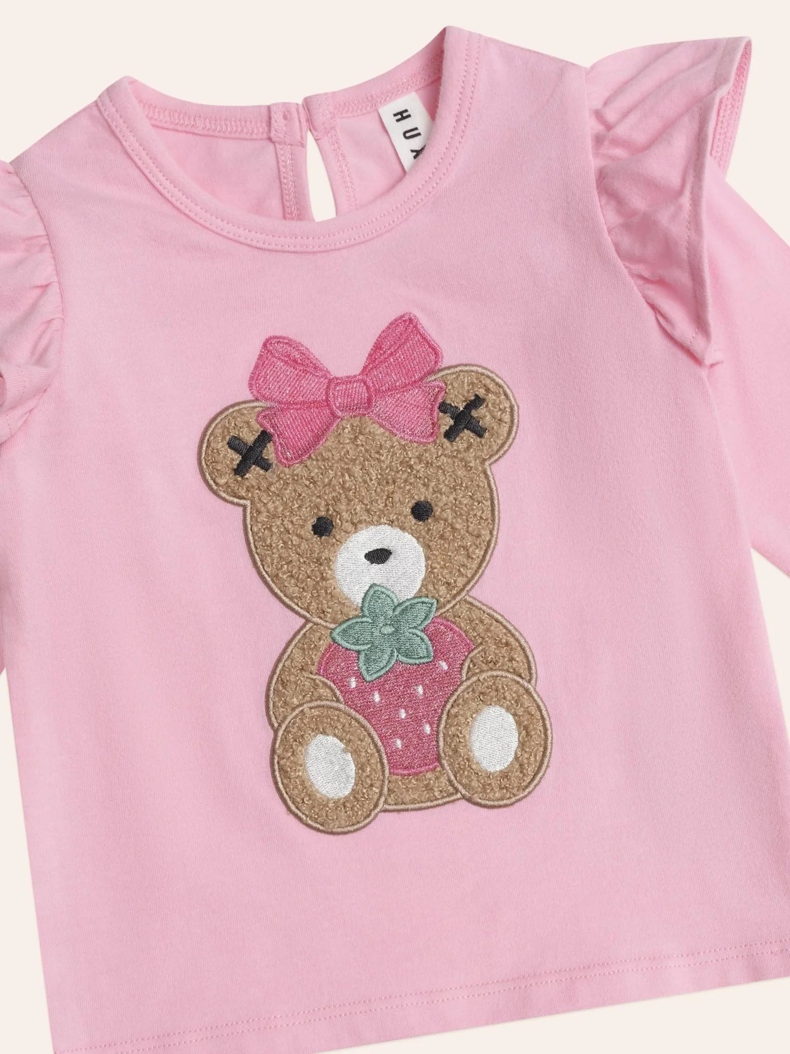 Strawberry Huxette Frill Top