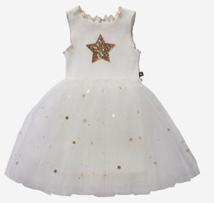 Anna star white Tutu girl dress