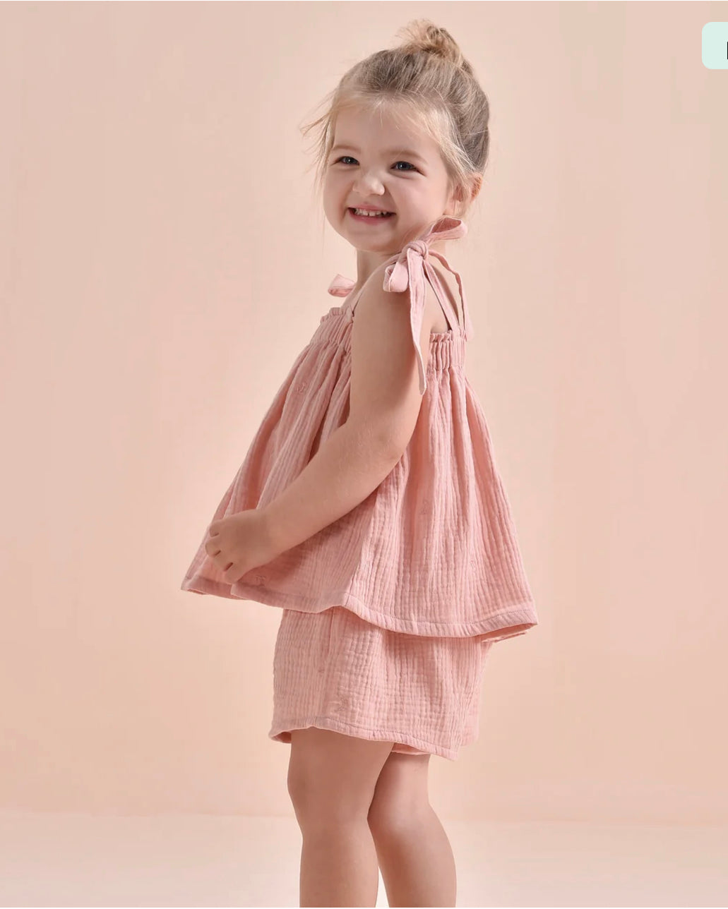 Peach muslin Set