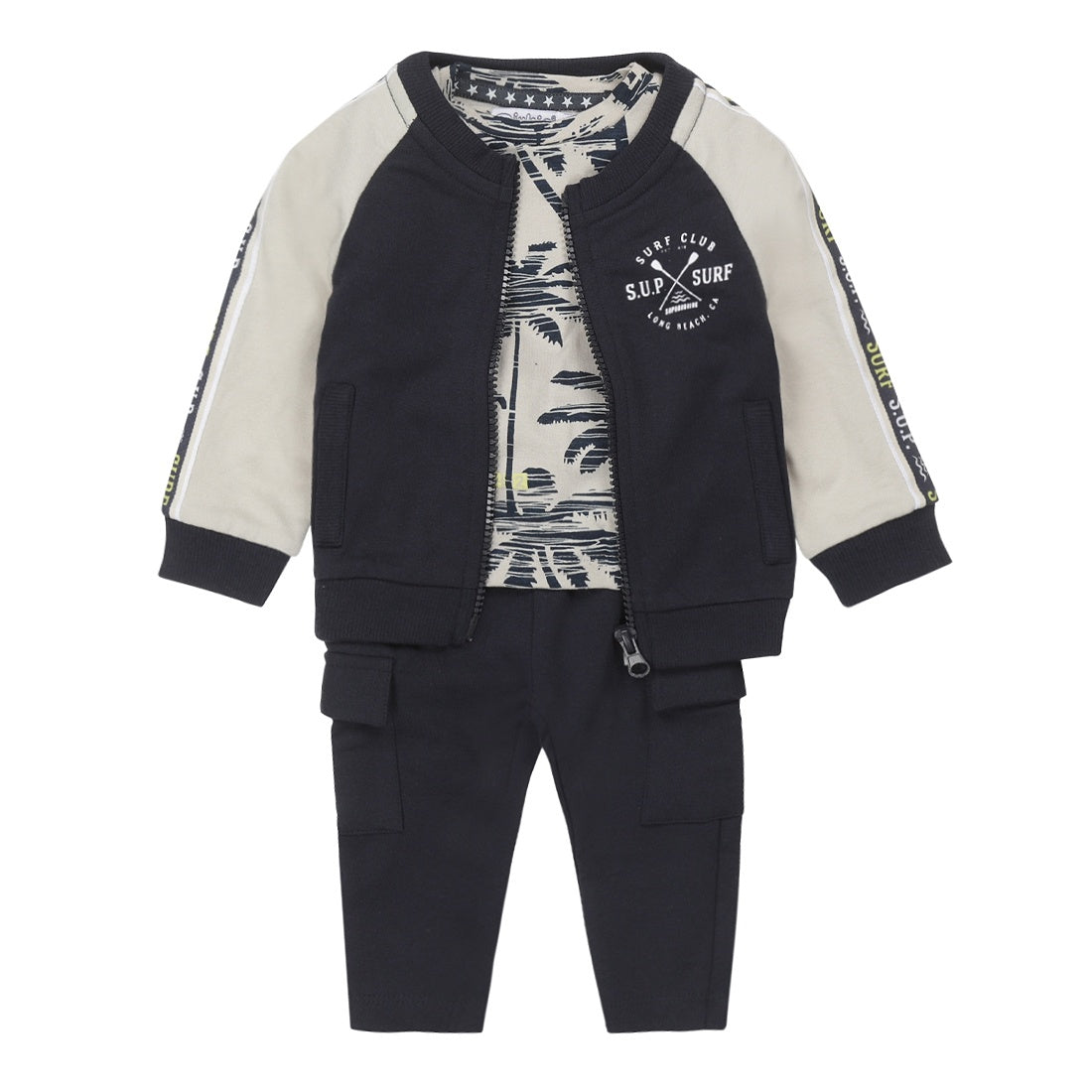 Dirkje boys baby set T-shirt and shorts dark blue