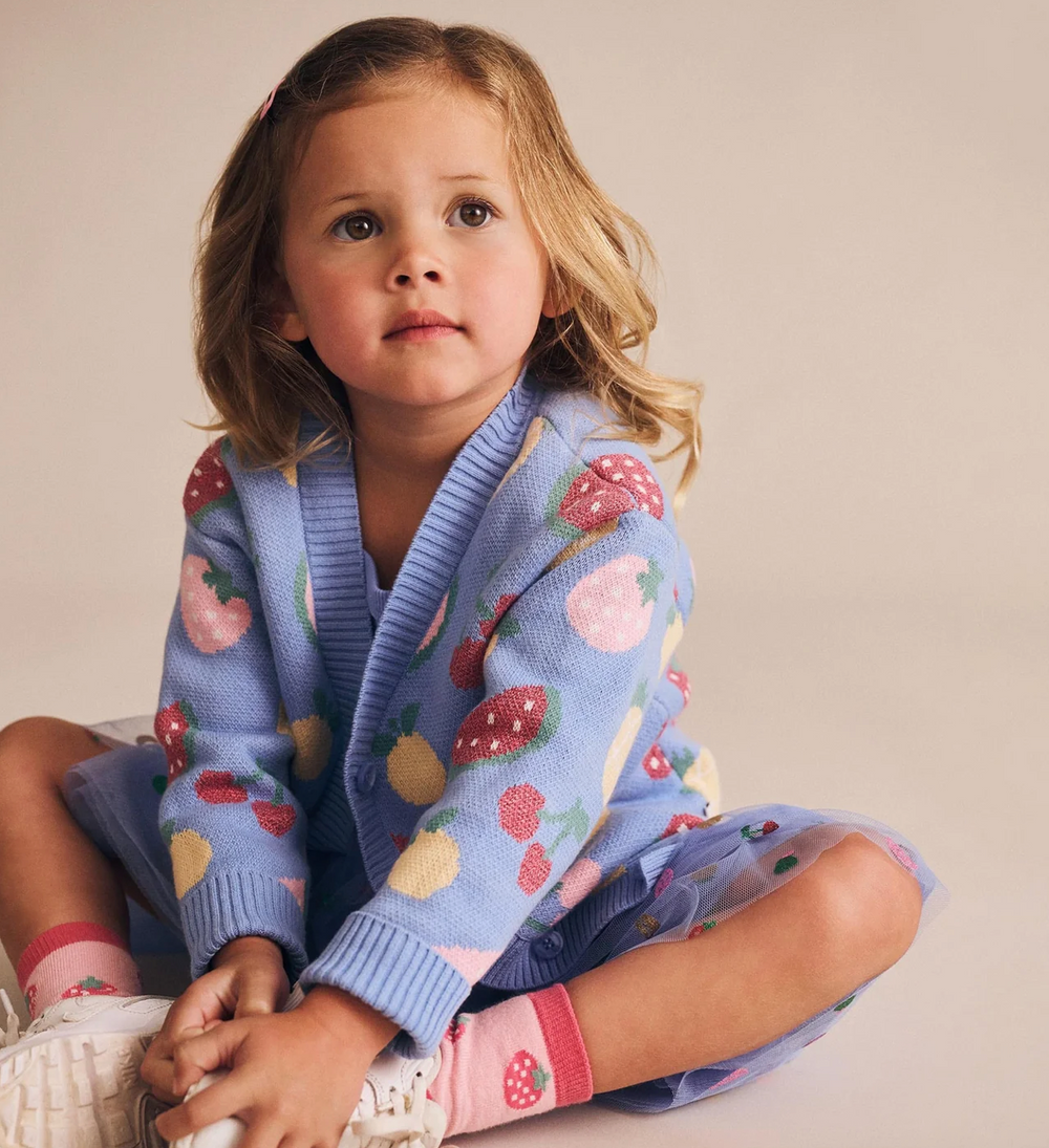 Huxbaby Fruit Salad Knit Cardigan