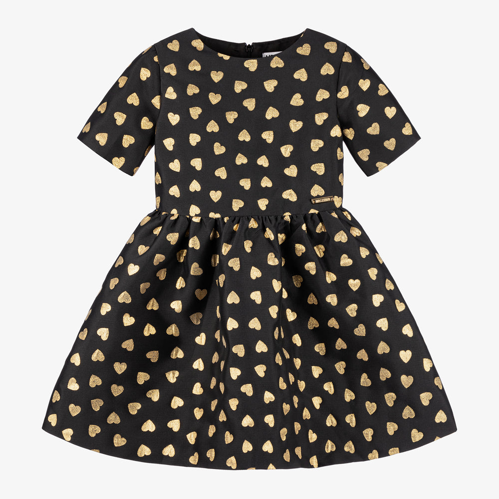 Moschino gold hearts allover dress
