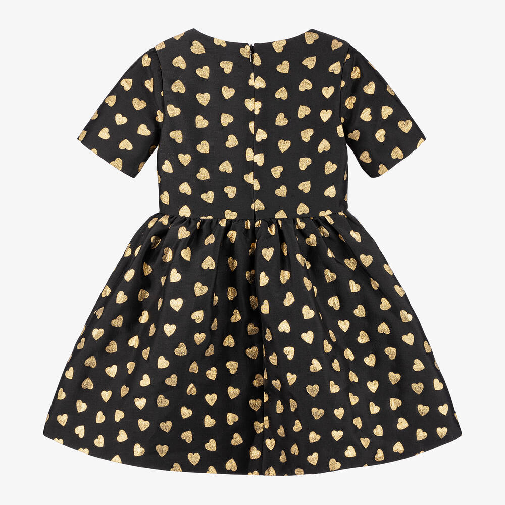 Moschino gold hearts allover dress