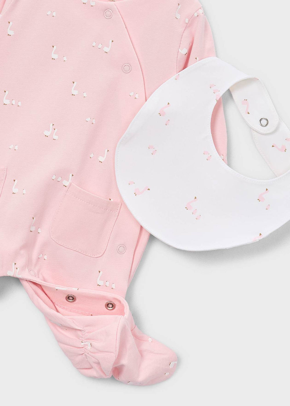 Newborn 3-Piece Swan Gift Set – Baby Pink