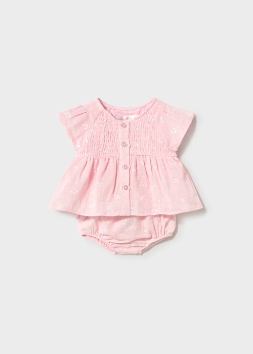 Baby Girl Blouse & Bloomers Set