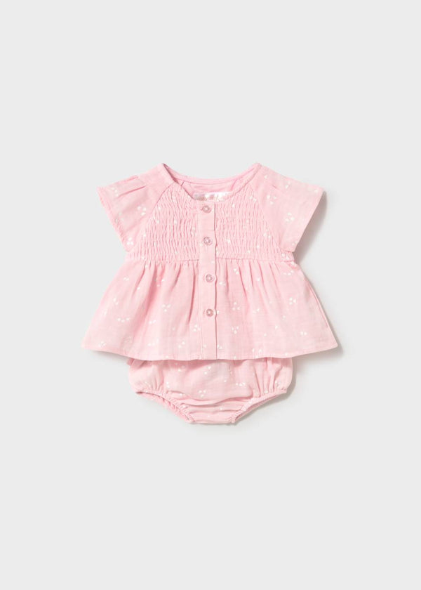 Baby Girl Blouse & Bloomers Set