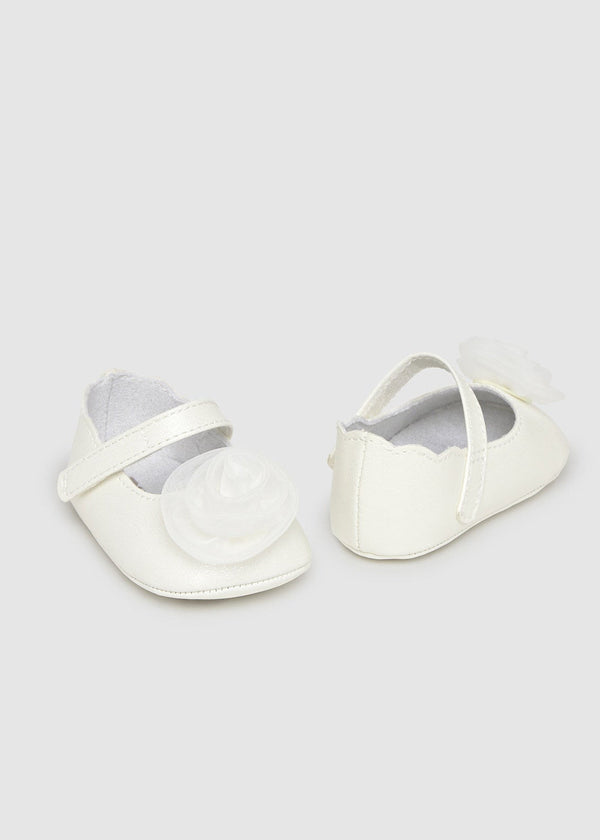 Newborn Girl Flower Mary Janes