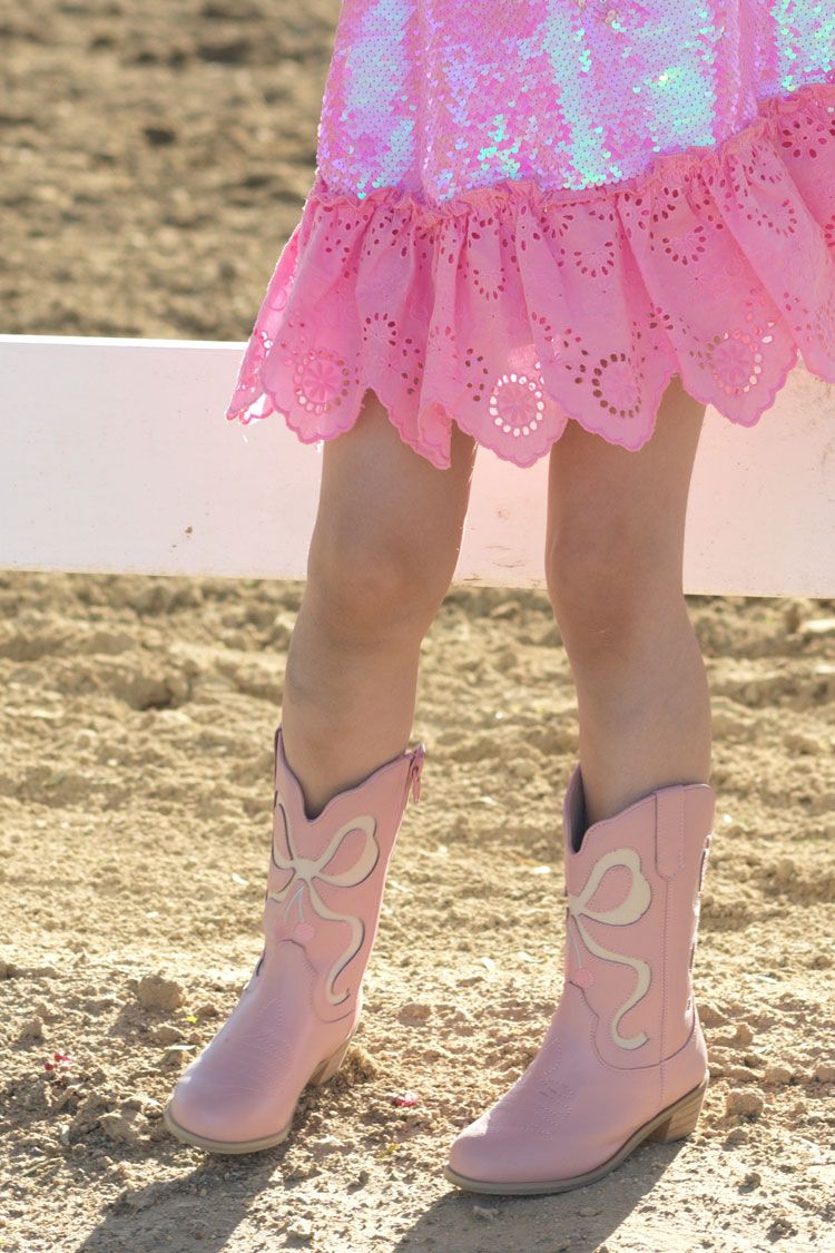 KEZEINE PINK COWGIRL BOOTS