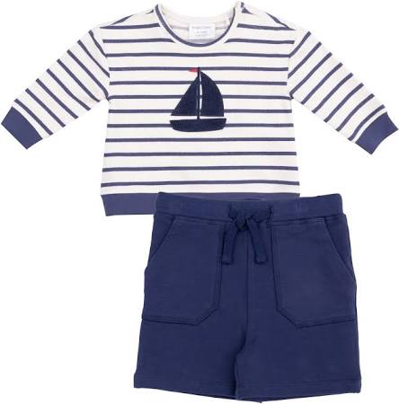 Sailboat Stripe French Terry Set