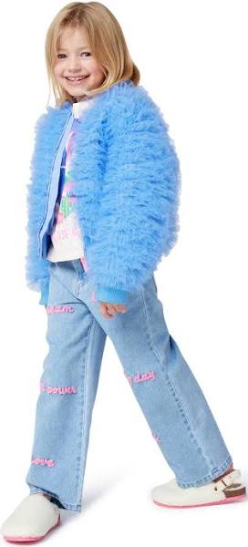 Pale Blue Mesh Ruffle Jacket