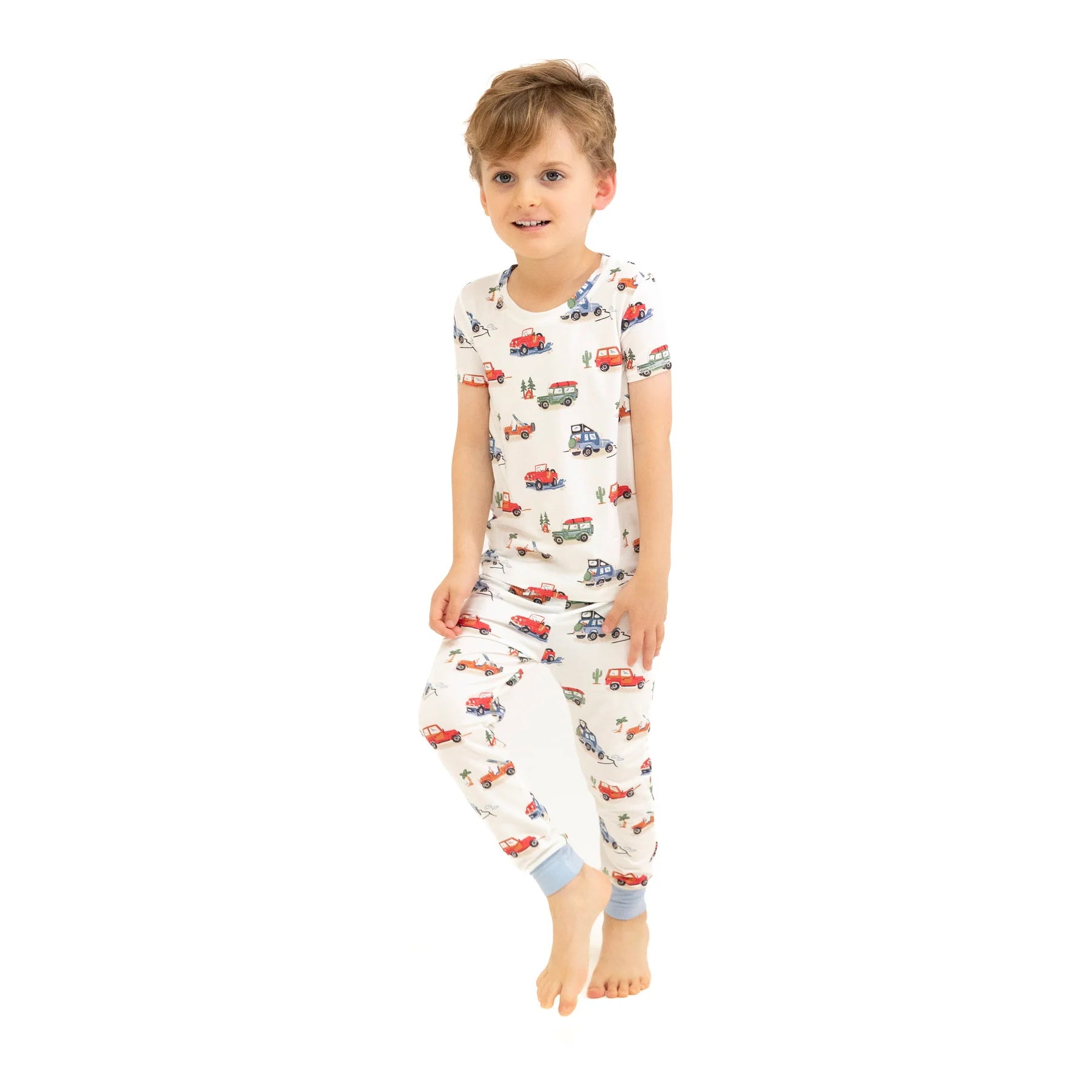 Short Sleeve Loungewear Set Off-Road Adventure