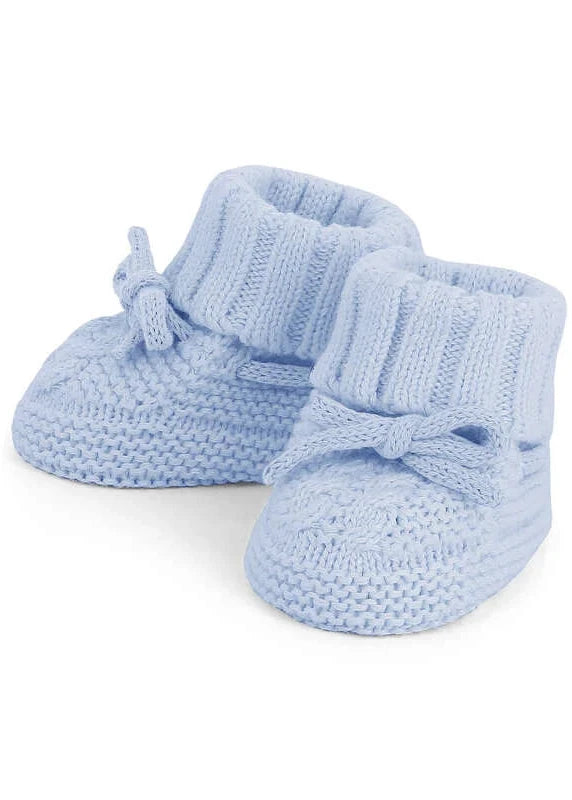 Newborn  Knit Shoes Rose and Beige colors