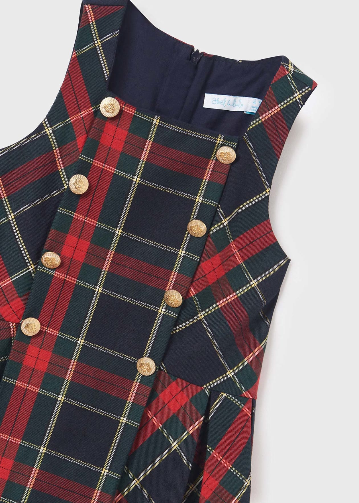Tartan Pinafore Girl