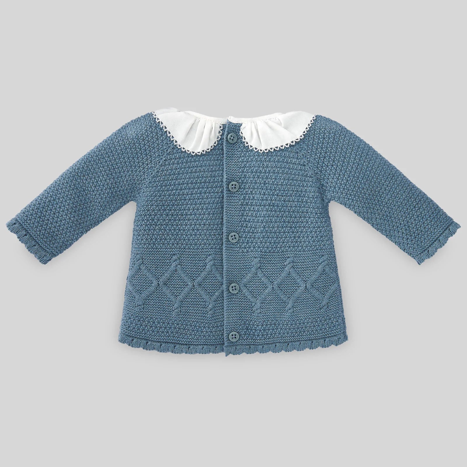 Blue Knit Baby Set