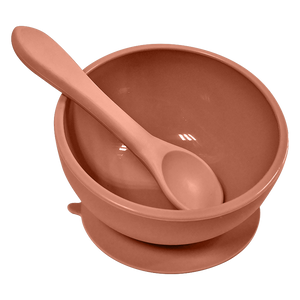 Silicone Bowl With Sunction & Spoon