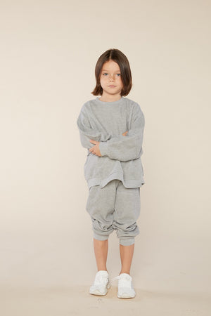 Two-piece Oversized Fit Set in Grey Color