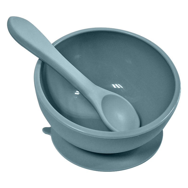 Silicone Bowl With Sunction & Spoon