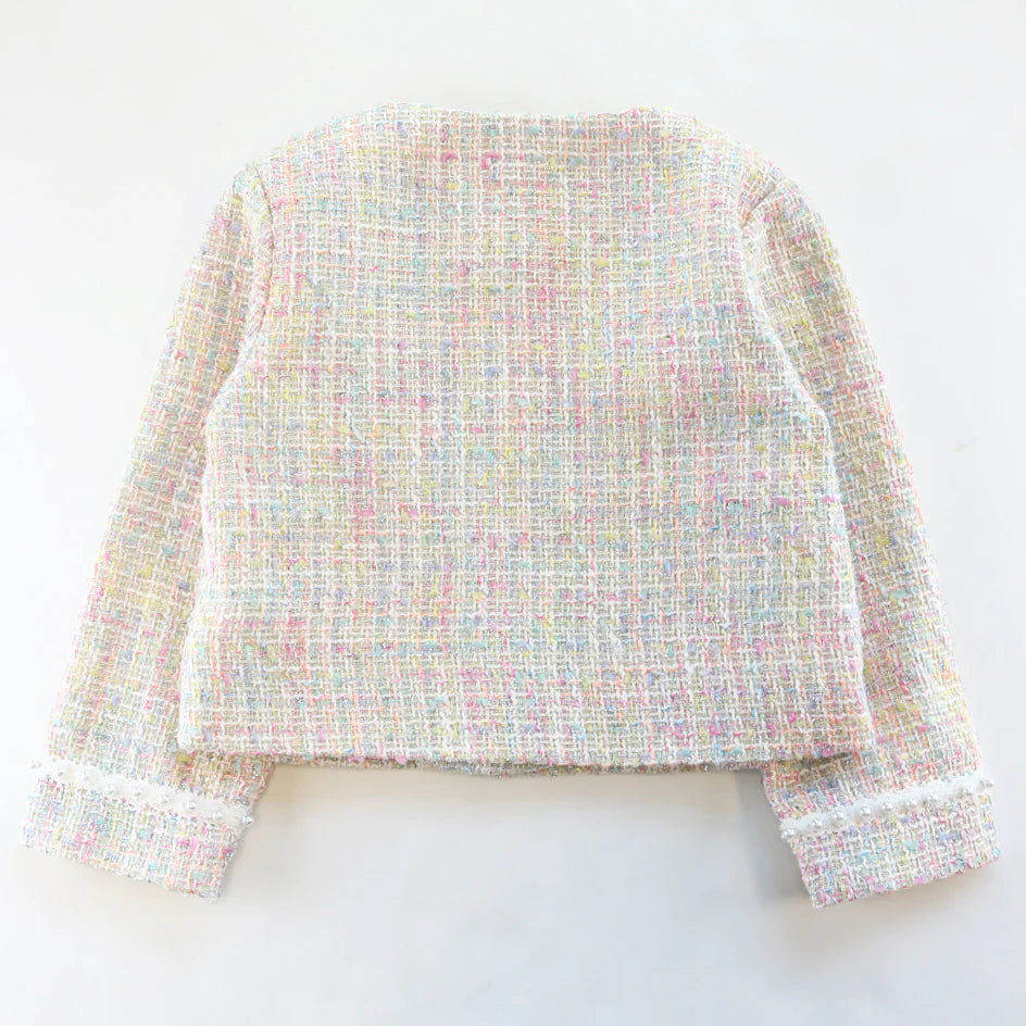 Pearl Trim Tweed Jacket & Short Set