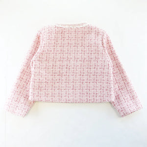 Sequin Trim Tweed Jacket & Shorts