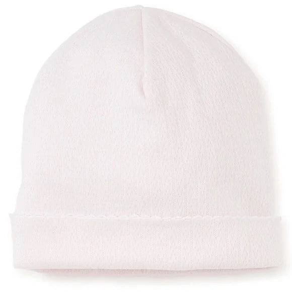 Pointelle baby hat-Pink