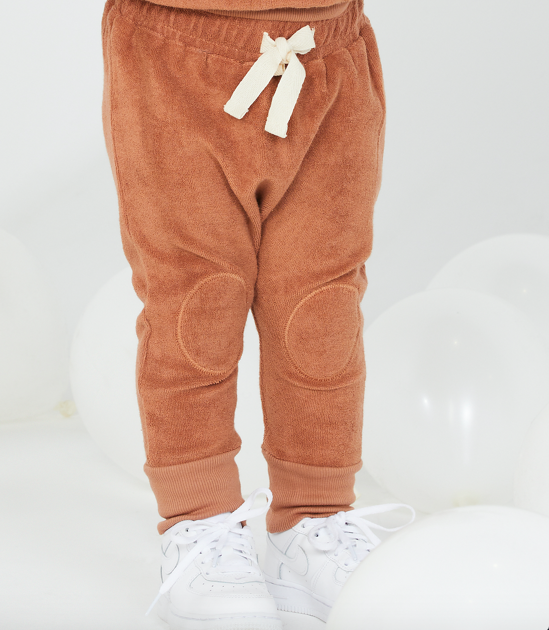Organic Cotton Terry Pant in Ginger Brown