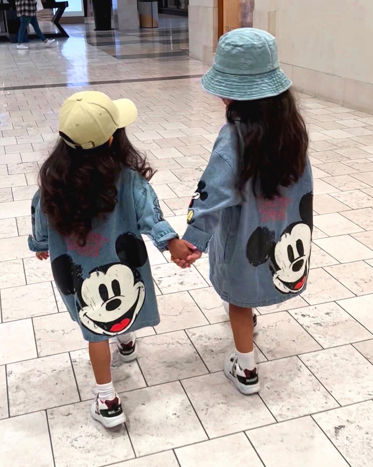 Long denim Mickey jacket unisex